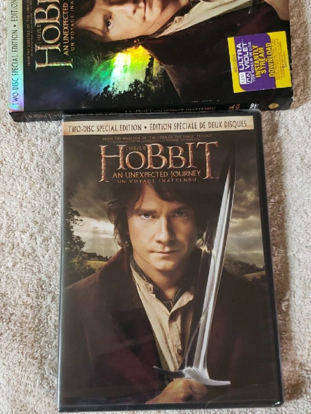 The Hobbit: An Unexpected Journey DVD - Bilbo Cover Art - Picture 3 of 4
